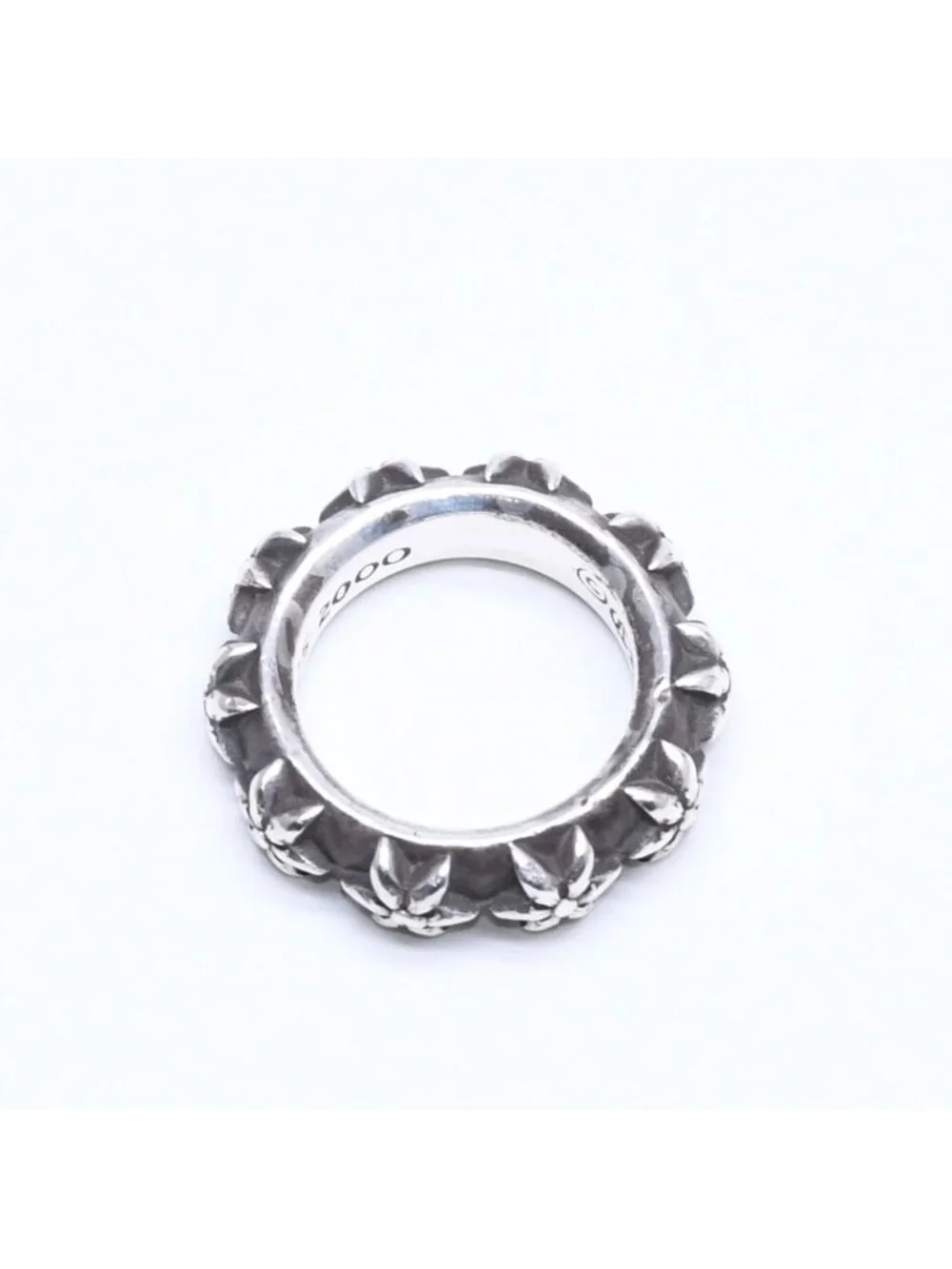 Chrome Hearts Star Band Ring 925 Sterling Silver